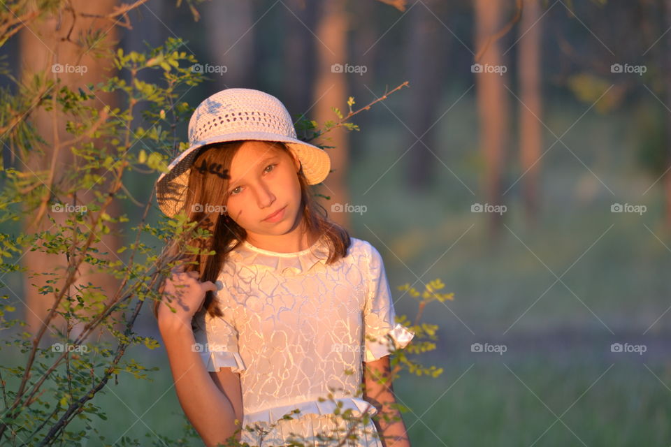 portrait of a girl in the Forest