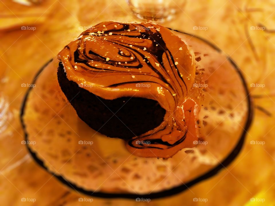 Vegan Peanut Butter Molten Brownie From Witches Brew Cafe 