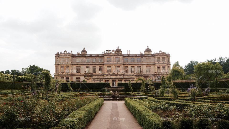 The approach to Longleat house 