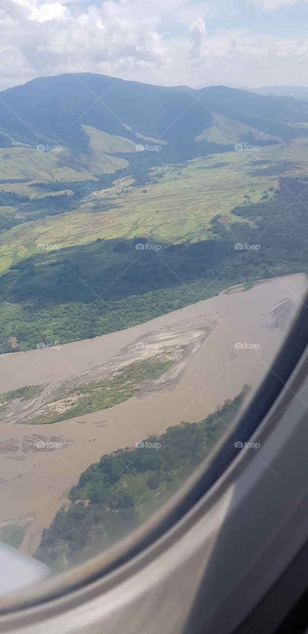The relentless Markham River in Lae, PNG.