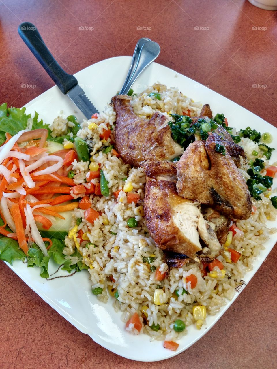 Vietnamese chicken and rice. yum!
