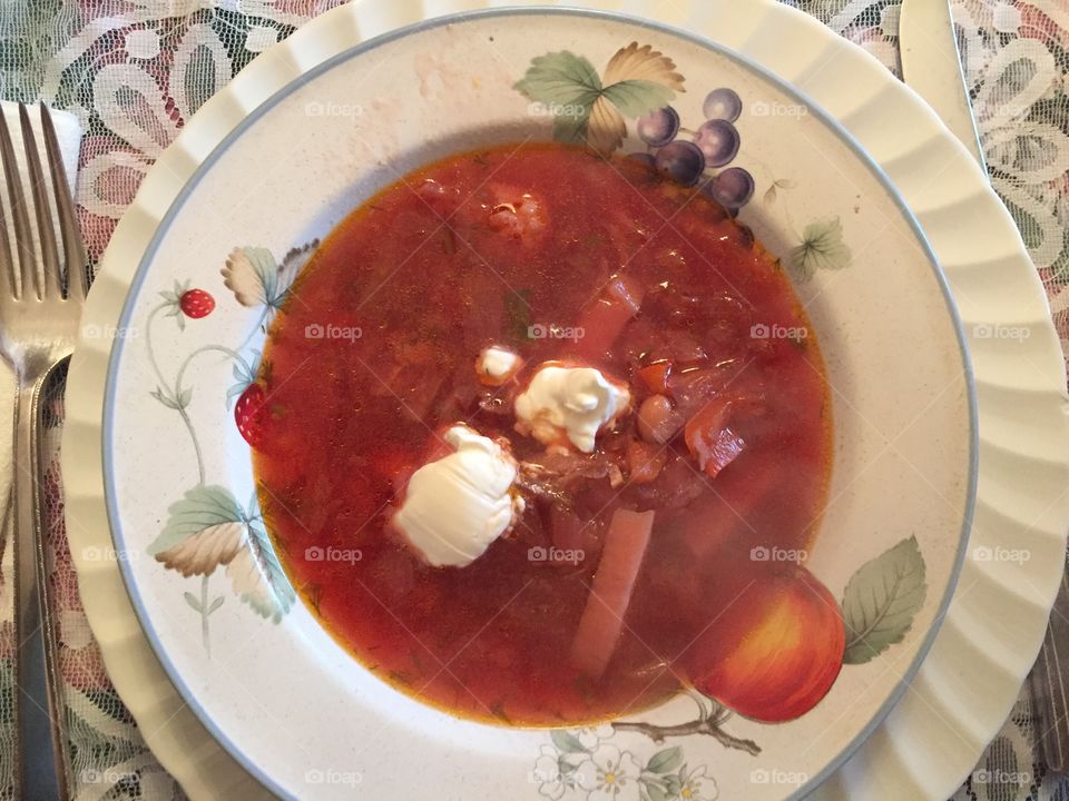 Ukrainian borscht 