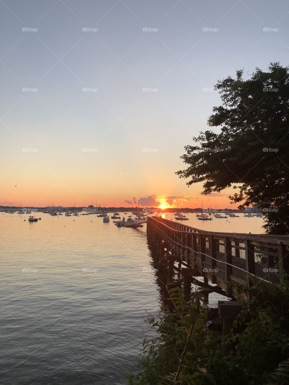 Summer sunsets and romantic picnics by the harbor