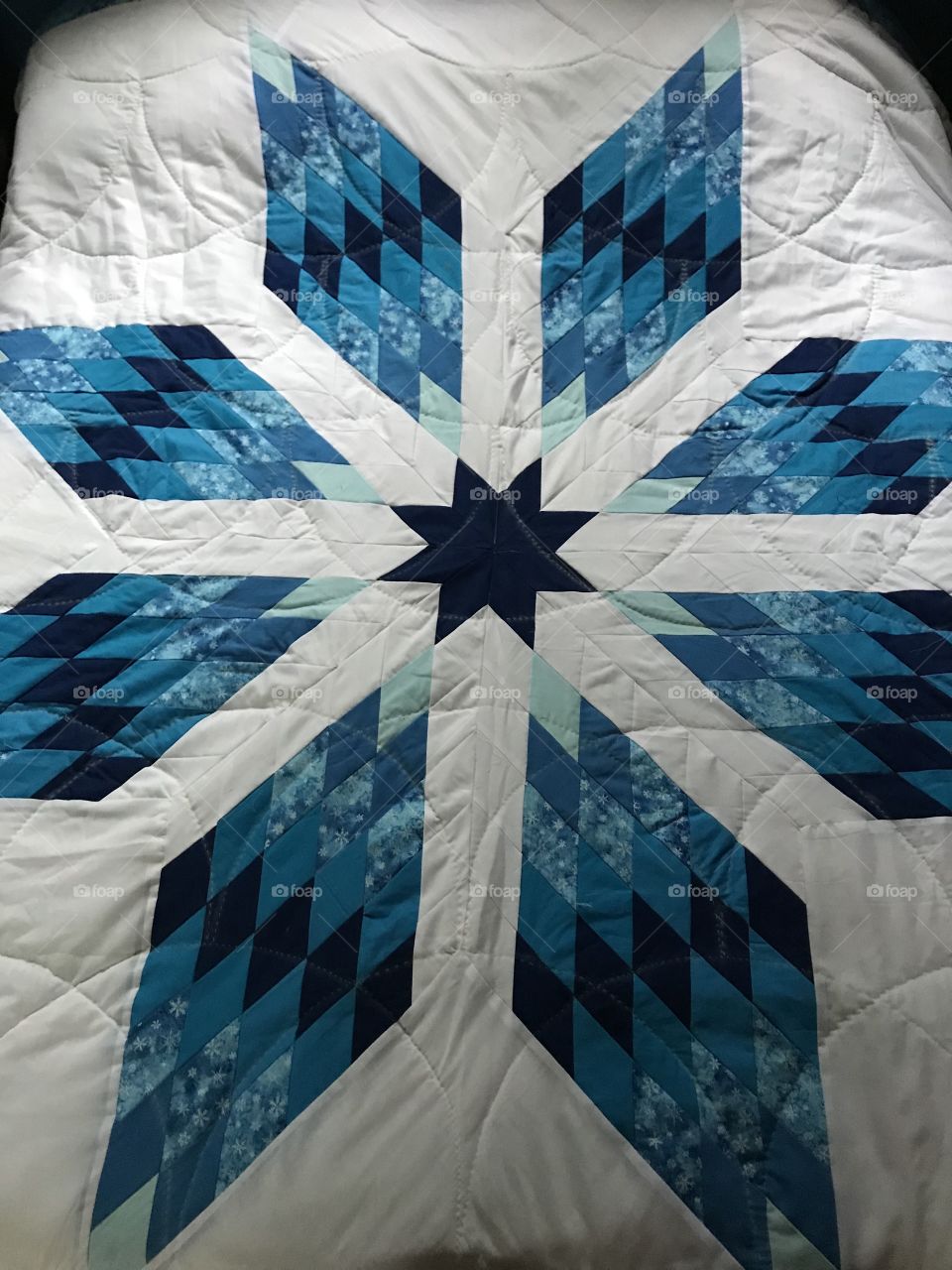 Lakota made crafted starquilt on the Rosebud Reservation