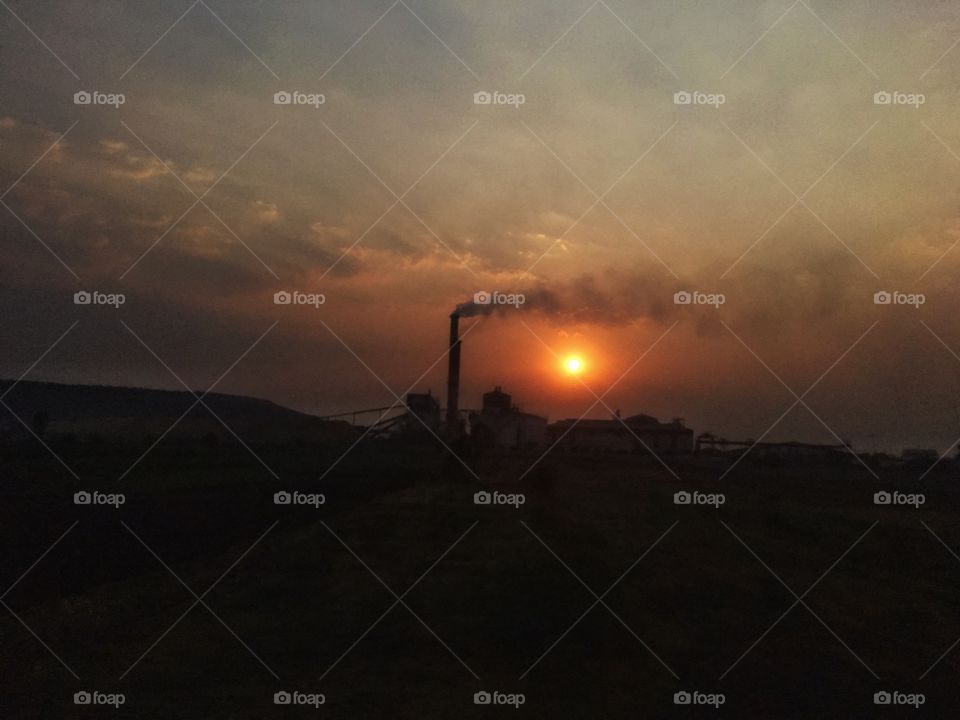 Factory - Sunset