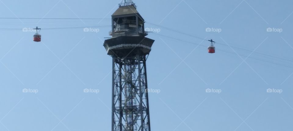 torre del teleférico de Barceloneta