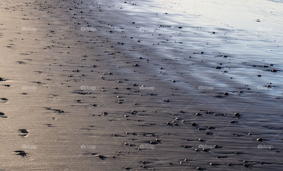 Pebbles on the beach. 