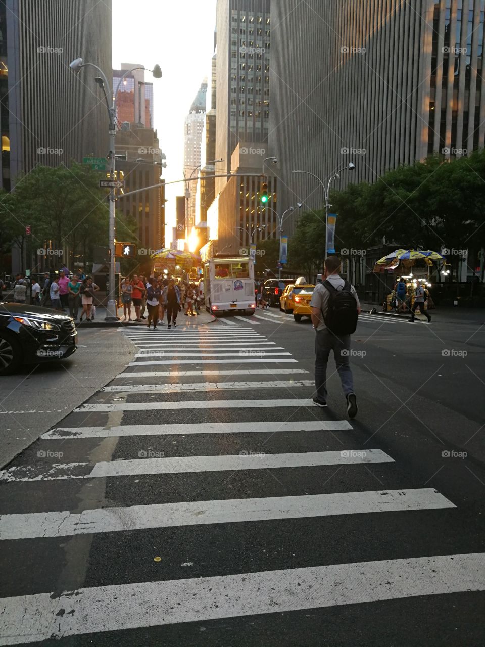 Sunset in New York