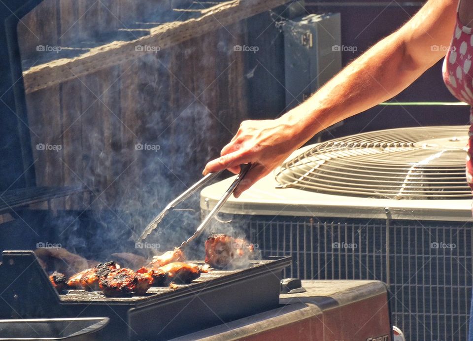 Cooking Chicken On The BBQ