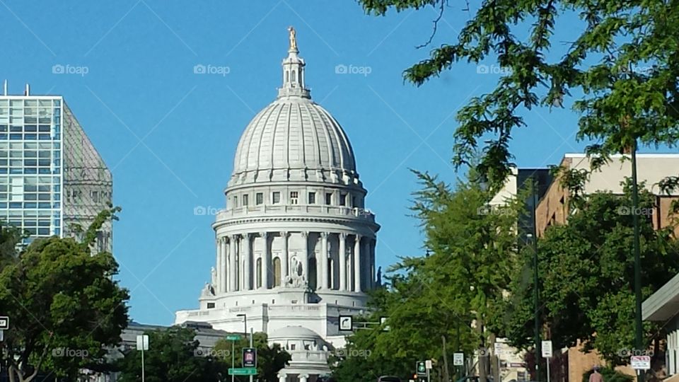 The Capitol. Capitol in Wisconsin