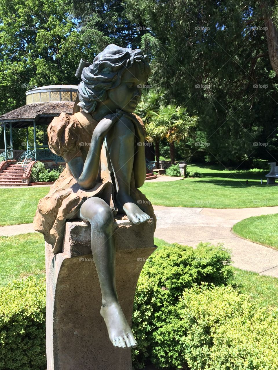 Girl statue