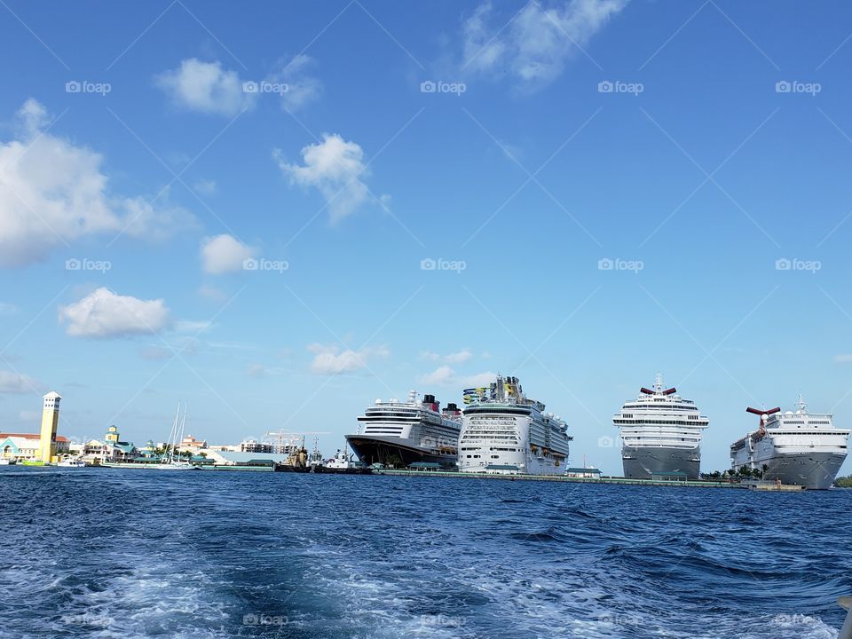 Cruises on the ocean