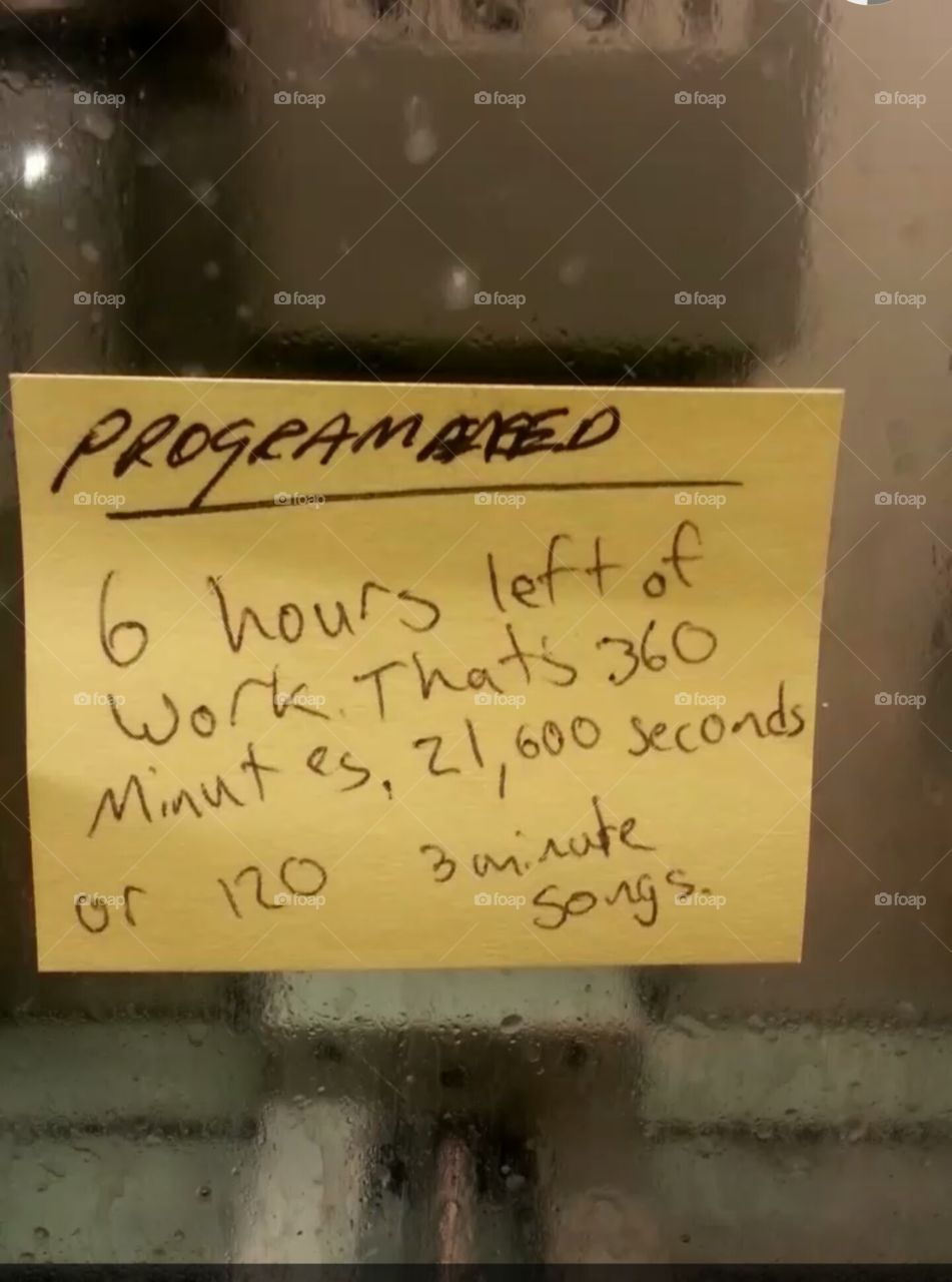 6 hours left. counting down the hours at work