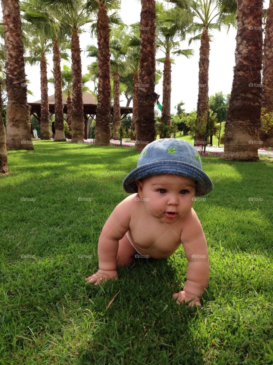 Baby on the grass