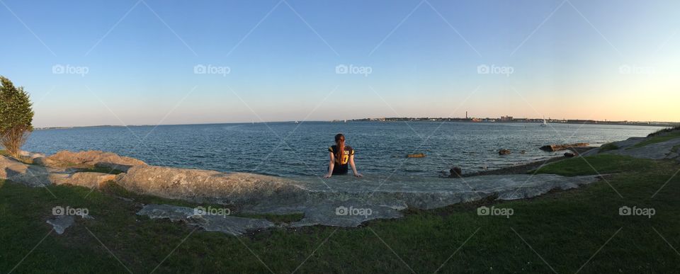 Sunset on the cliffs