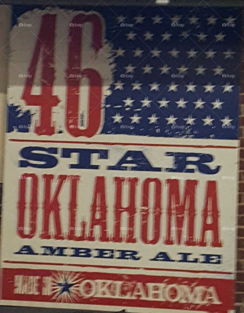 Poster for Oklahoma Beer in OKC