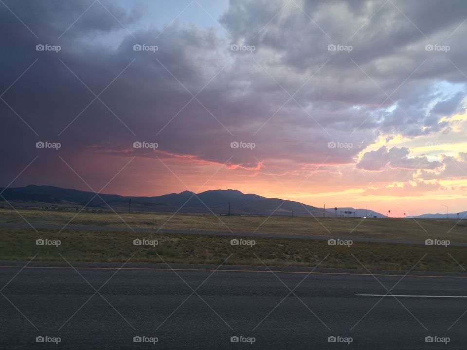 Landscape, Sunset, Sky, No Person, Travel