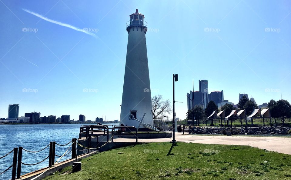 Lighthouse on the East River Front, Detroit, MI