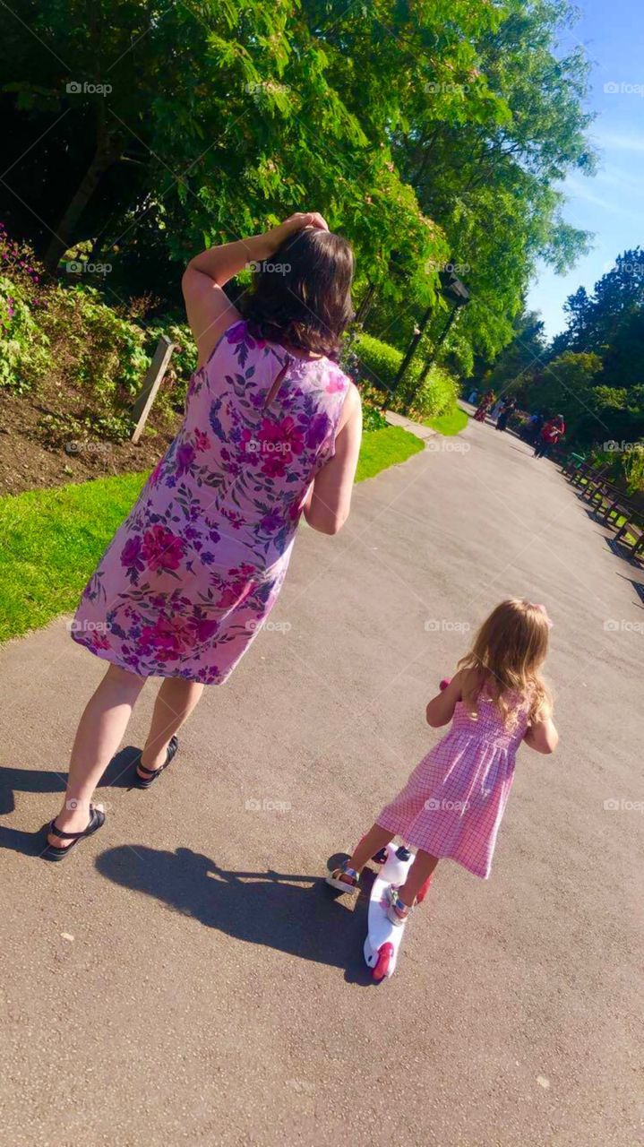 Family day out at the park 