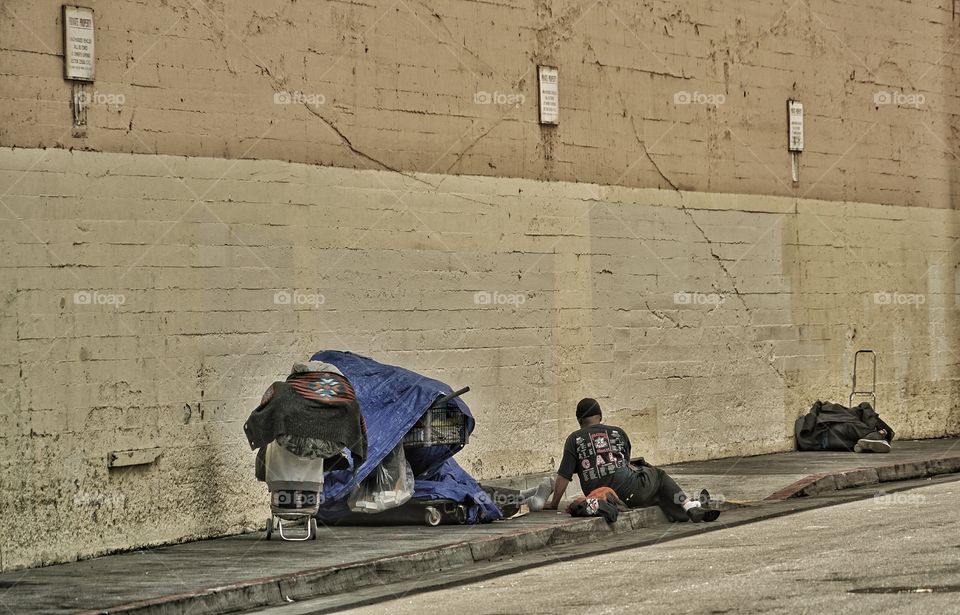 Homeless People Living On The Streets In San Francisco