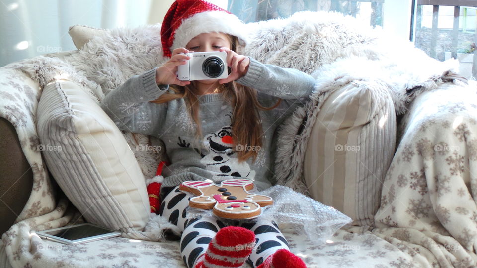 taking photos on Christmas day