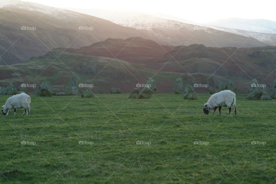 Castlerigg stone circle Lake District 