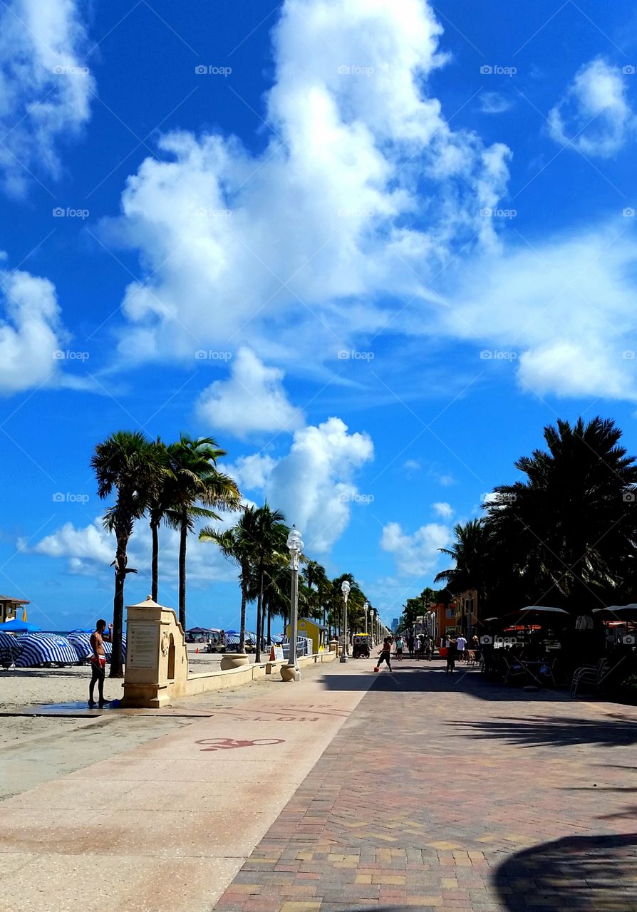 On the Boardwalk. Hollywood, Florida