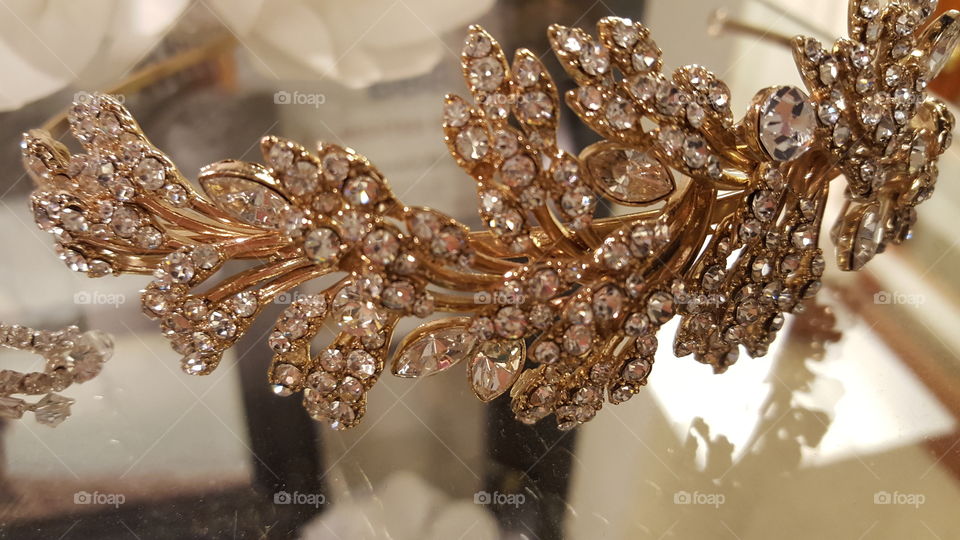 diamond bling hair clip