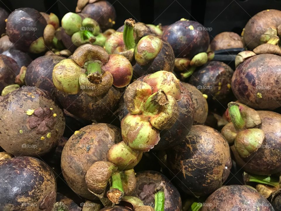 Delicious Mangosteens in Thailand 