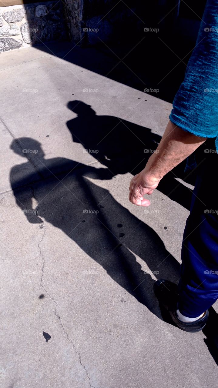 elderly people shadows