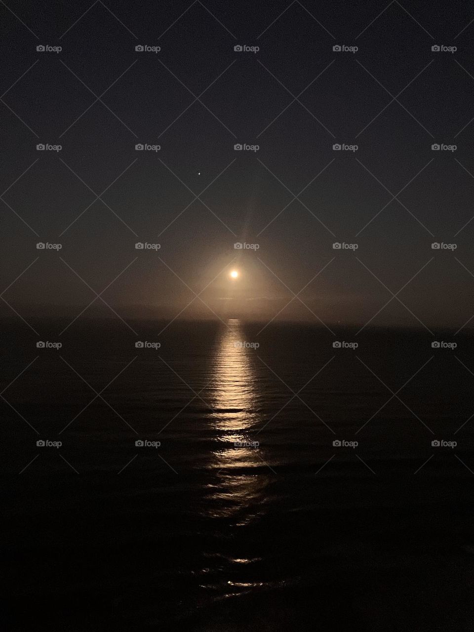 Full Moon over Ocean
