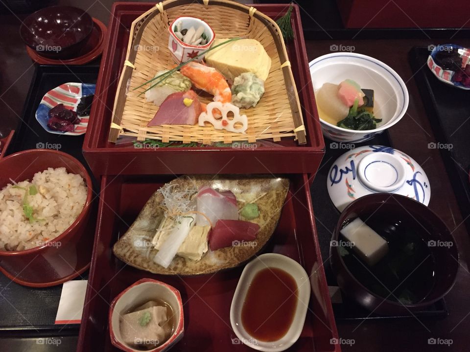 Traditional Lunch Set in Japan