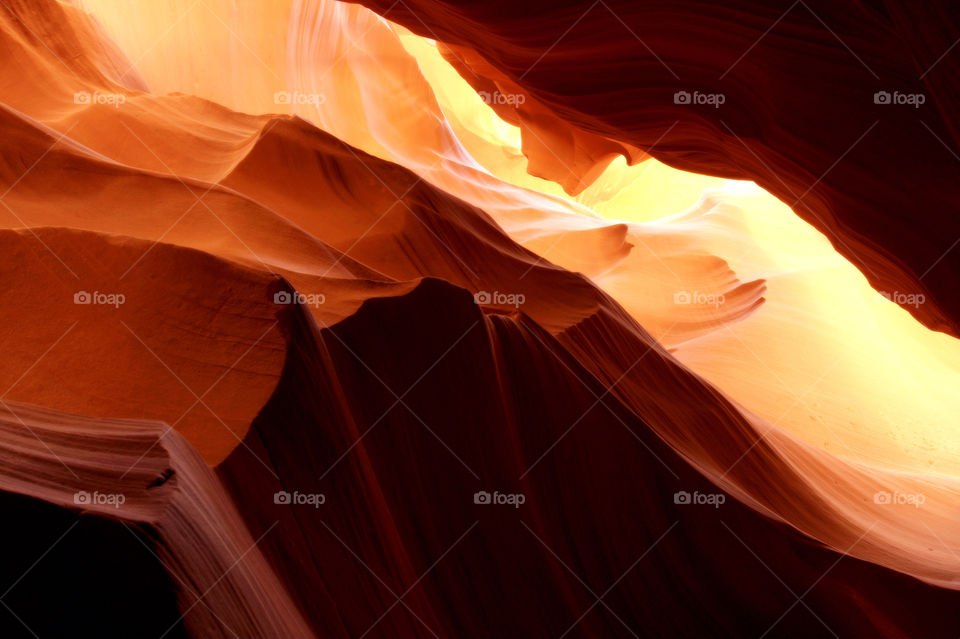 Light effect in antelope canyon,Arizona
