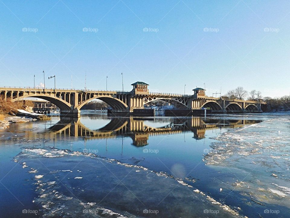 Frozen river...