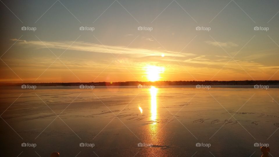 Noel sunset in Rhode Island