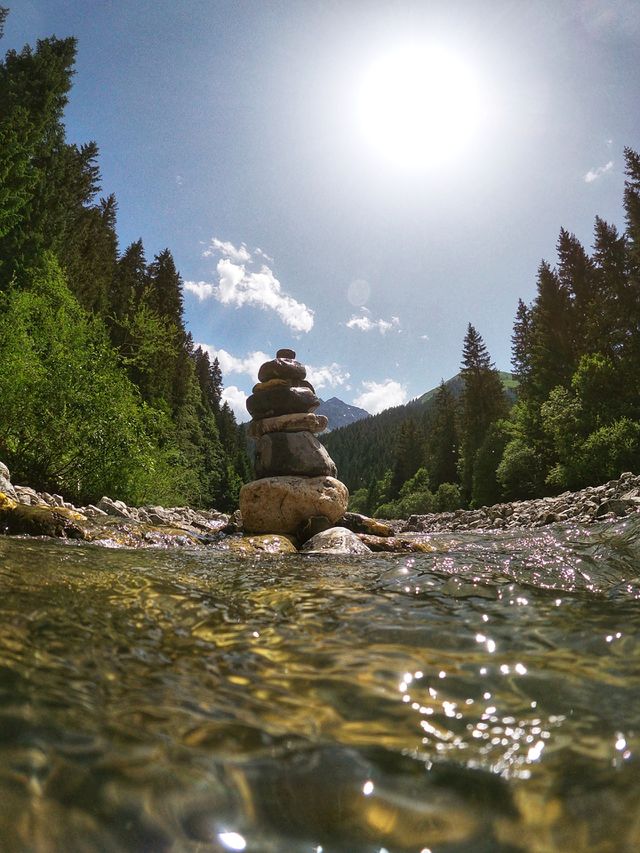 Rock stacking