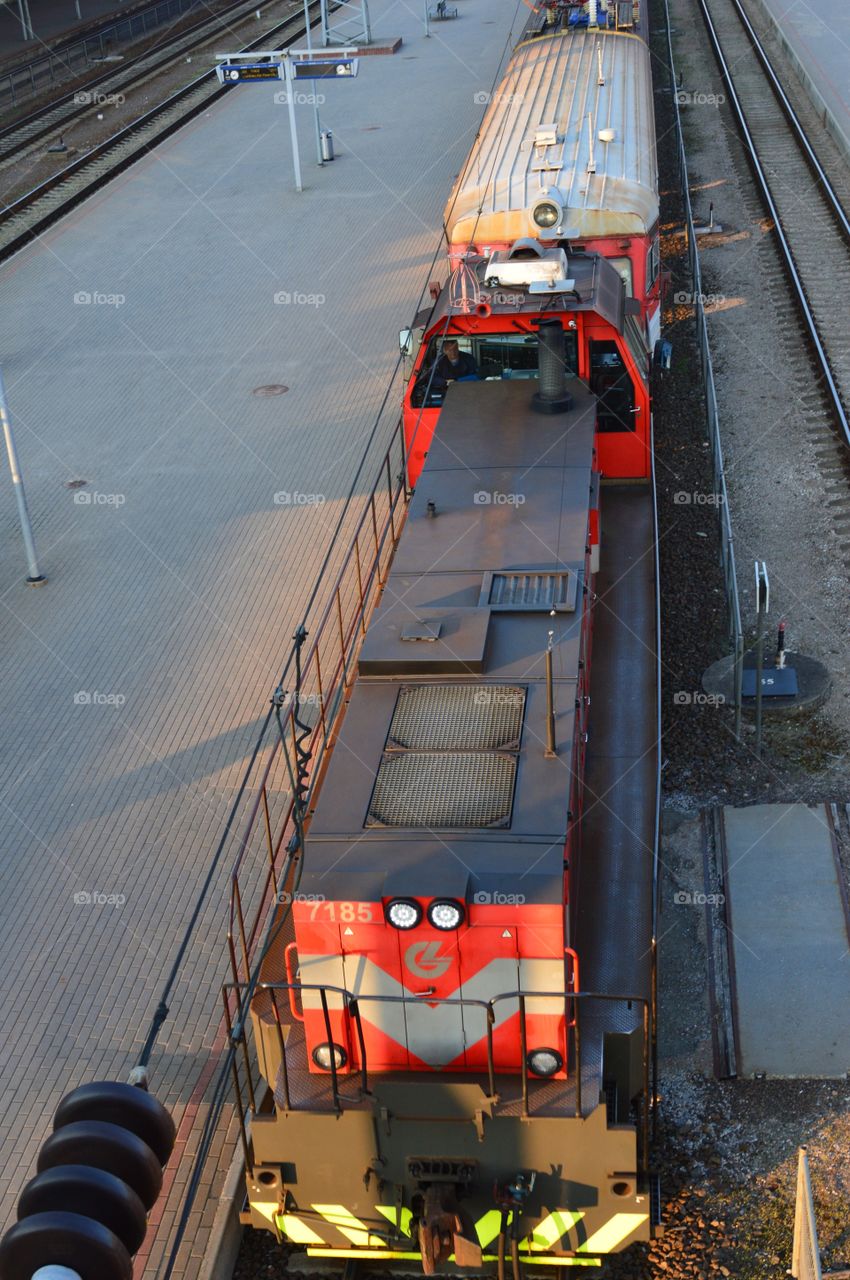 locomotive from top