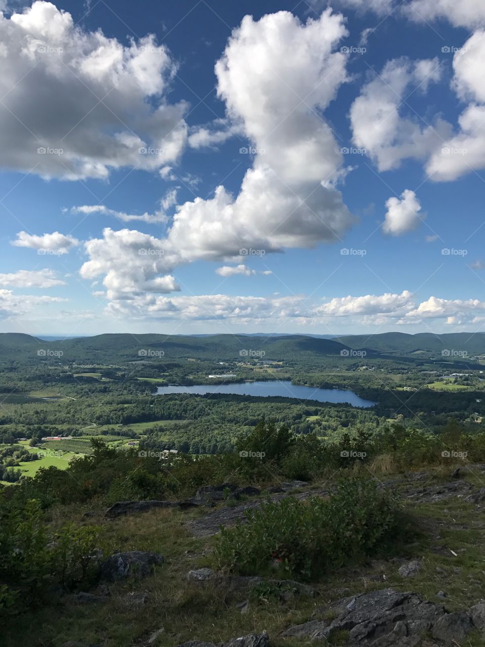 View from the summit of Lenox Mountain in MA. 
