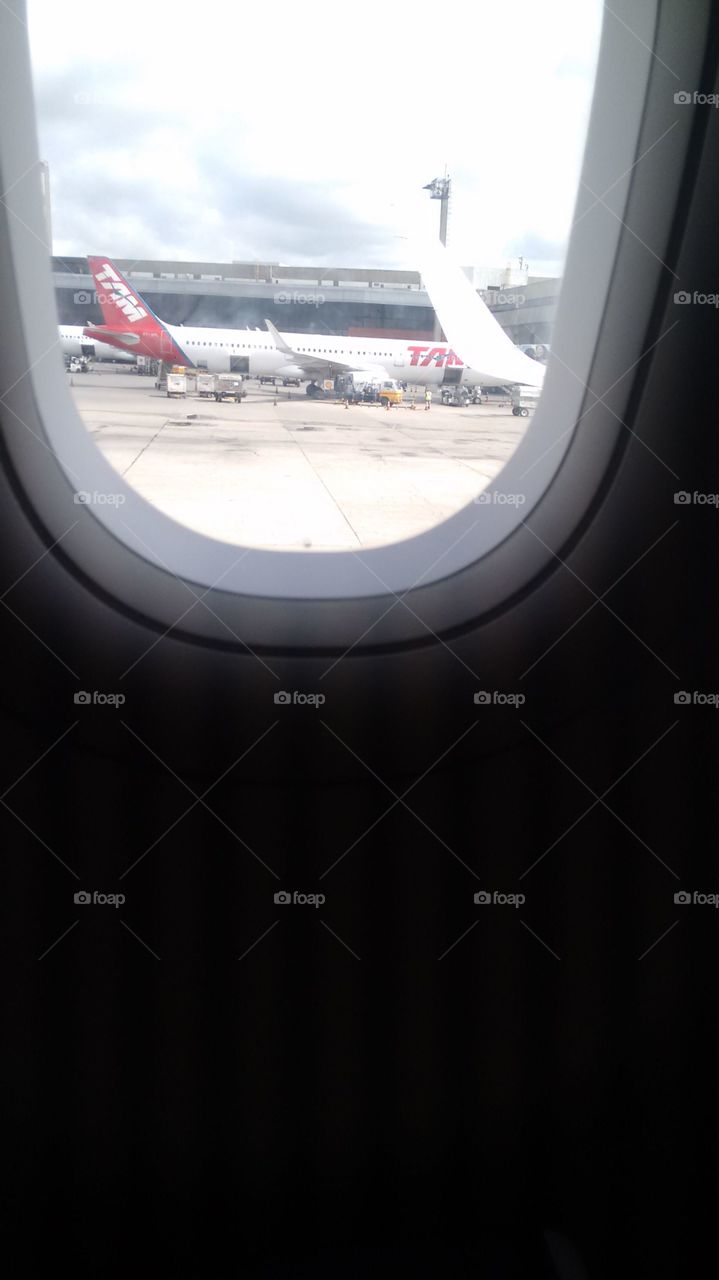 janela do avião