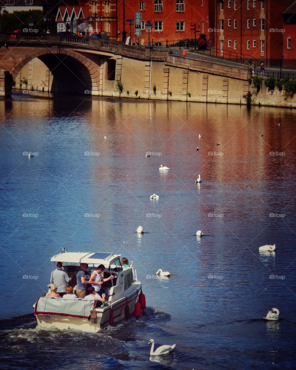 River . River Severn Worcester uk 