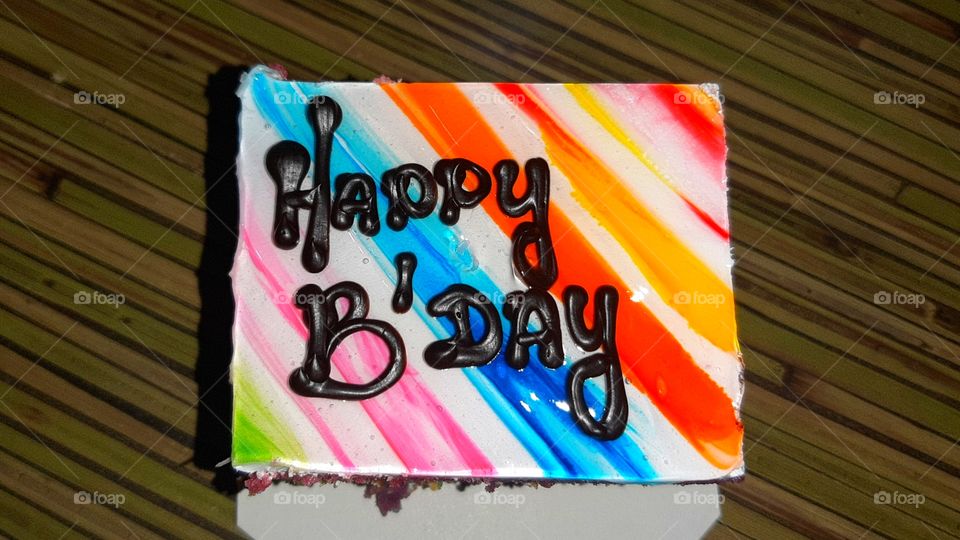 Colourful Birthday Cake