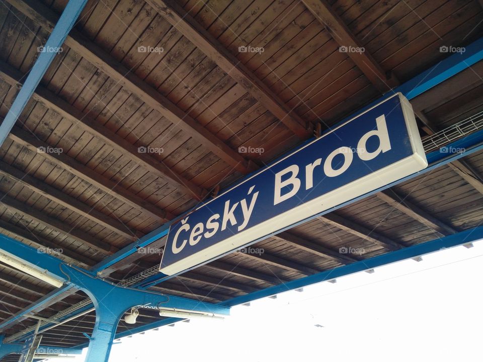 Ceský brod train station in Prague Czech republic