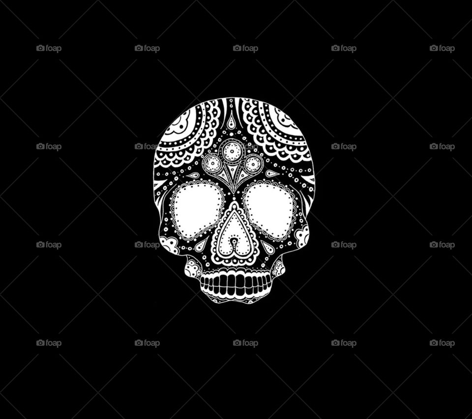 Skull, Halloween, Horror, Frame, Symbol