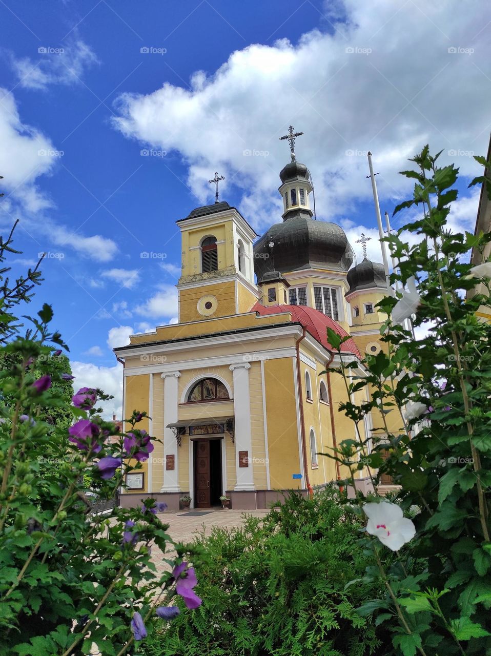The first Greek-Catholic church in Bukovina in Chernivtsi. Ukraine