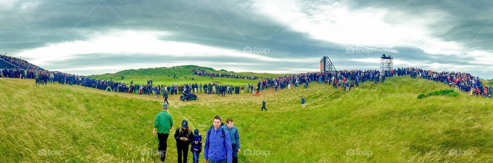 Hugh Crowds at The Open 2016, Royal Troon Golf Course