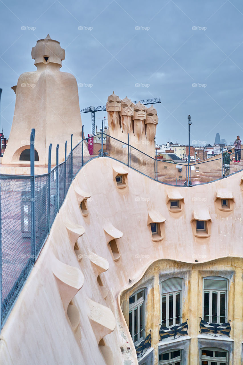 Chimeneas Casa Mila. Barcelona. 