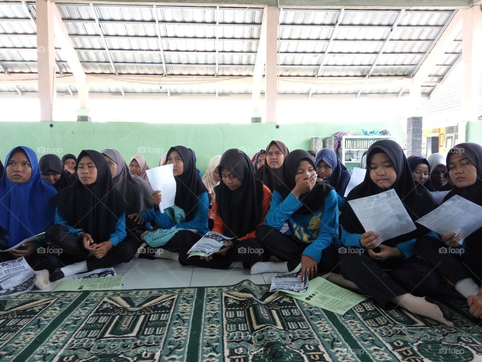Group, Hijab, Education, School, Adult