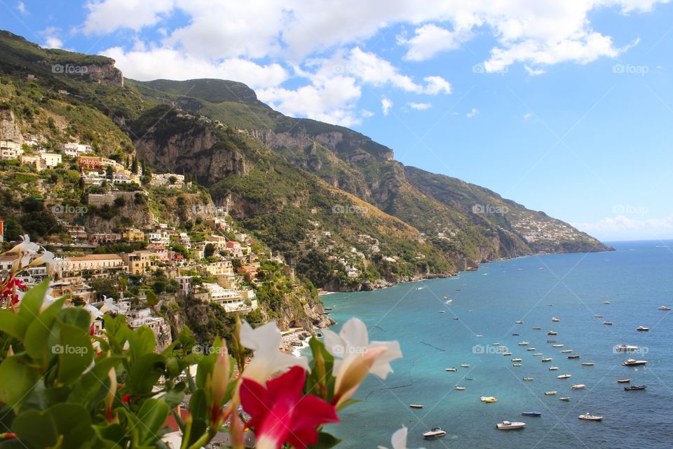 The Amalfi Coast, Positano, Italy.