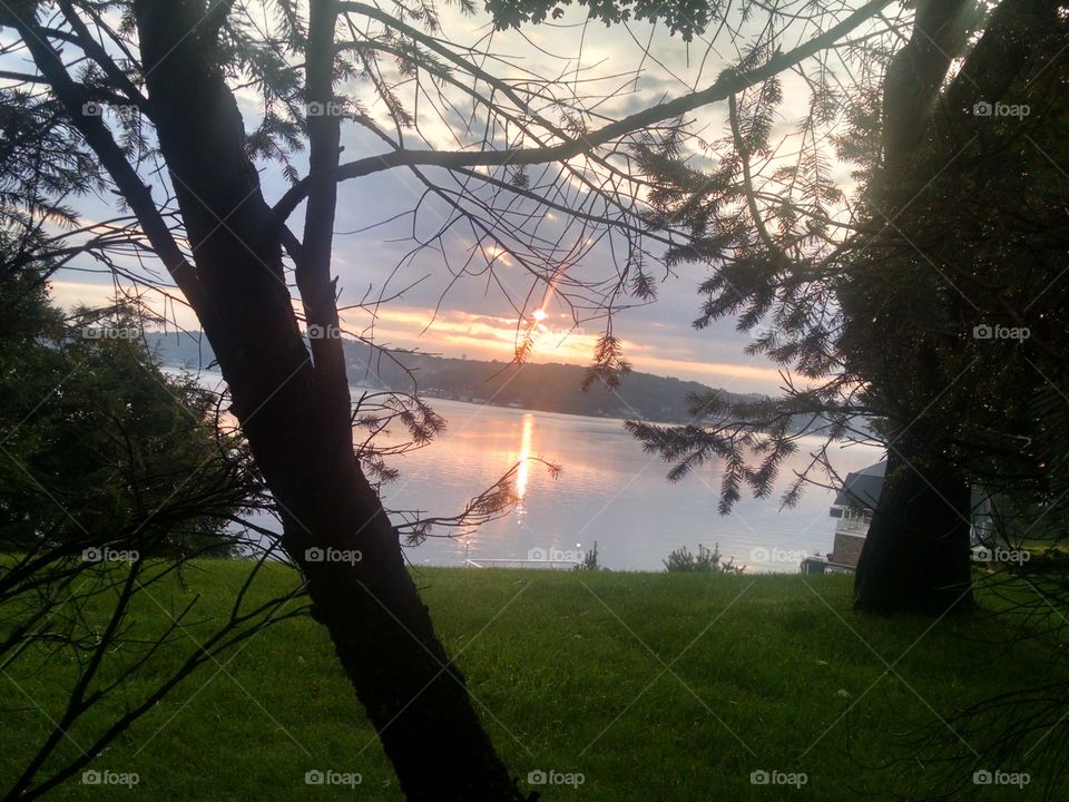 Sunrise in Jersey. I took this pic in August 2015, overlooking Lake Hopatcong New Jersey.