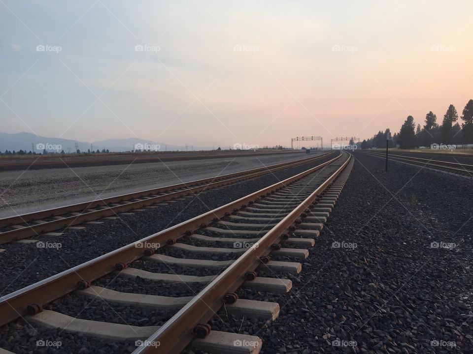 Locomotive, No Person, Road, Railway, Track